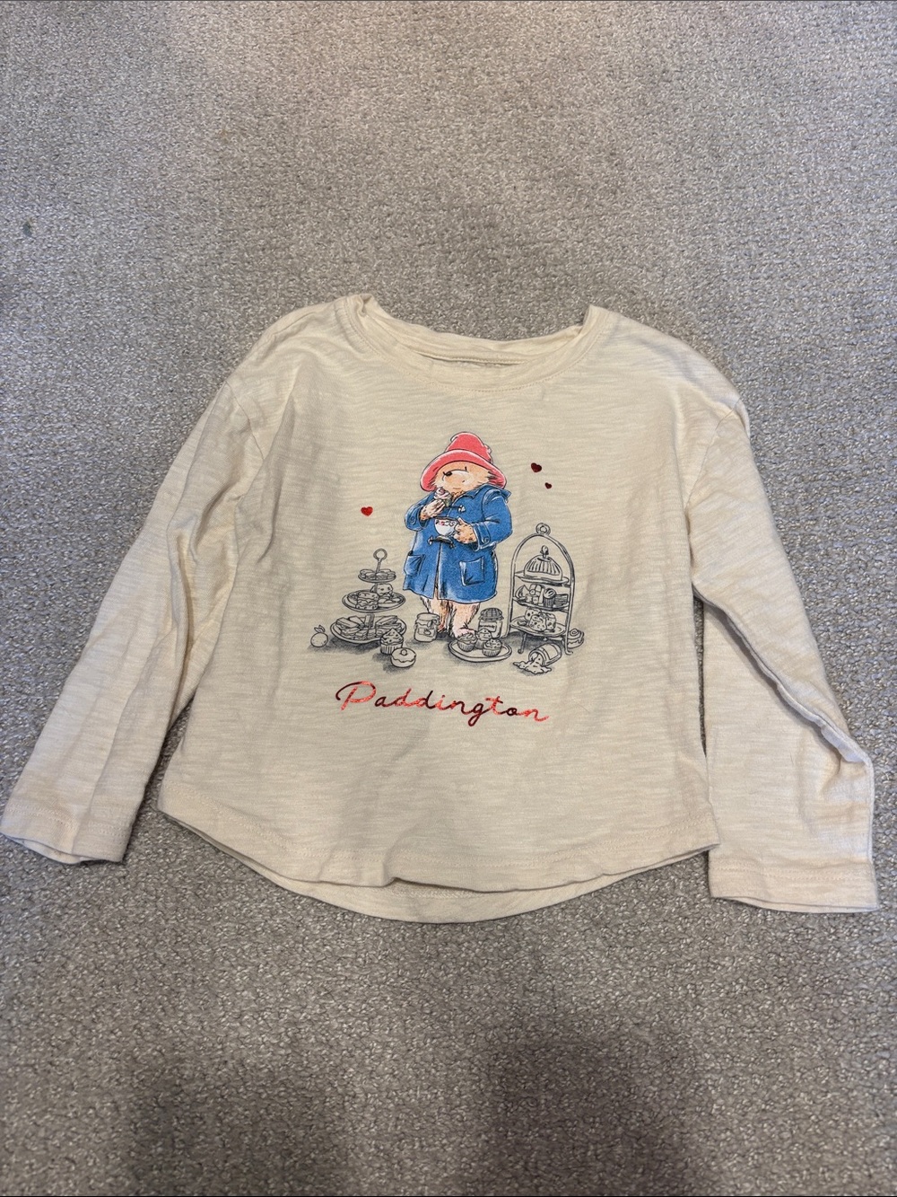 Gap Paddington Cream Long-Sleeve Kids Top